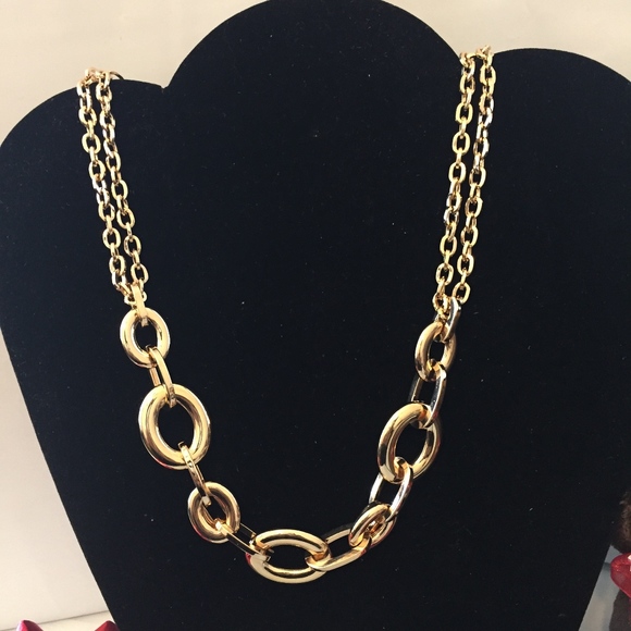 Beautiful brand new Italian Fancy Cable link necklace 18k Gold/Bro - Picture 4 of 7
